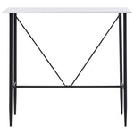 ZNTS Bar Table White 120x60x110 cm MDF 281547