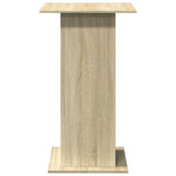 ZNTS Bar Table with Storage Sonoma Oak 60x60x102 cm Engineered Wood 854330