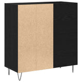 Record Cabinet Black Oak 85 x 38 x 89 cm Engineered Wood 862913