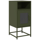 ZNTS Bedside Cabinet Olive Green 36x39x78 cm Cold-rolled Steel 853414