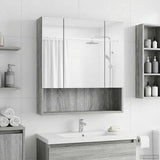 Bathroom Mirror Cabinet Grey Sonoma 60 x 14.5 x 70 cm 889188