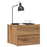 ZNTS Wall-mounted Bedside Cabinet Artisan Oak 40x32x30 cm 855946