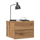 ZNTS Wall-mounted Bedside Cabinet Artisan Oak 40x32x30 cm 855946