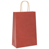 Paper Bags 250 pcs with Handles Red 21x11x31 cm 4101756