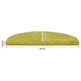 Self-adhesive Stair Mats 15 pcs Green 80 x 24.5 x 3.5 cm 42038662