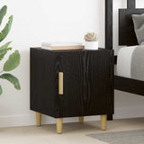 Bedside Cabinet 2 pcs Black Oak 40 x 40 x 50 cm Engineered Wood 880606