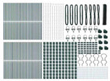Ground Fix Welded Wire Fence 100 x 1 m PVC-Coated Steel 3352747