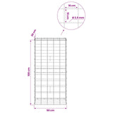 Gabion with 3.5 mm Wire and 10x10 cm Mesh 50x30x100 cm 3463195
