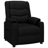 Recliner Chair Black Faux Leather 348042