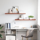 Wall Shelf 2 pcs Red 120 x 23.5 x 4 cm Engineered Wood 42019936