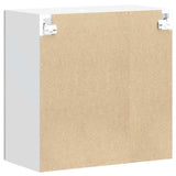 Kitchen Wall Cabinet with Glass Door Kalmar Concrete Grey Engineered Wood 853671