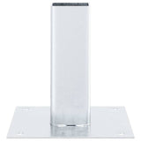 Post Bases Square 12 pcs Silver 51x51 mm Galvanised Steel 42000003