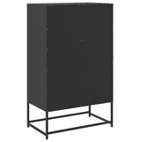 Highboard Black 68.5x39x111.5 cm Steel 846602