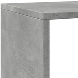 Room Divider Bookcase 4-Tier Concrete Grey 143.5x29x143.5 cm Engineered Wood 857997
