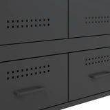 Highboard Black 68x39x101.5 cm Steel 843108