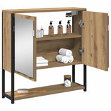 Mirror Cabinet Artisan Oak 60 x 16 x 60 cm Engineered Wood 862224