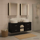 Bathroom Furniture Set 5 pcs Black Oak 49.5 x 44.5 x 65.5 cm 3407088