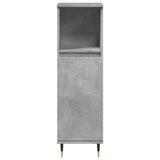 3 Piece Bathroom Furniture Set Concrete Grey Engineered Wood 3324952