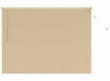 Venetian Blind Light Brown with Pattern 150 x 130 cm 25 mm PVC 42003767