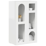 Sideboard High Gloss White 59 x 35 x 100.5 cm Engineered Wood 891338
