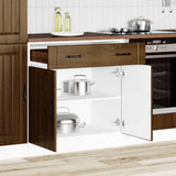 Kitchen Base Cabinet Lucca Brown Oak Engineered Wood 853744