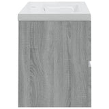 Sink Cabinet with Built-in Basin Grey Sonoma Engineered Wood 3120343