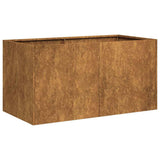 Planter Rusty 80x40x40 cm Weathering Steel 860674