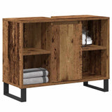 Bathroom Cabinet Old Wood 80 x 33 x 60 cm Engineered Wood 873898