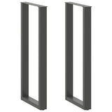 Bar Table Legs U-Shaped 2 pcs Anthracite 40x cm Steel 4013242