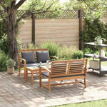 Garden Sofa Set Natural Solid teak wood 3356857