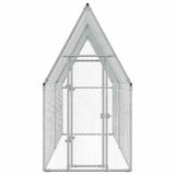 Chicken Cage Silver 100x100x190 cm Galvanised Steel 172549