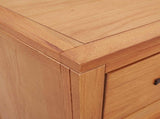 Cabinet with Drawer with Storage Brown Solid Oak Wood 4106559