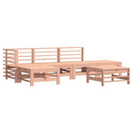 ZNTS 6 Piece Garden Lounge Set Solid Wood Douglas 3186331