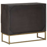 Drawer Cabinet with Drawer Brass 75 x 30 x 65 cm 42020075