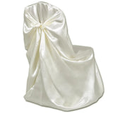 ZNTS Chair Cover for Wedding Banquet 12 pcs Cream 279095