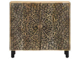 Side Cabinet 60x33x75 cm Solid Wood Mango 358214
