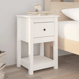 Bedside Cabinets 2 pcs White 40x35x61.5 cm Solid Wood Pine 821732