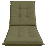 Sunlounger Cushion GEMERT 100% Polyester Olive Green 947369