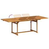 9 Piece Garden Dining Set Solid Wood Acacia and Textilene 3279307