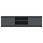 ZNTS TV Cabinet Grey 140x40x35.5 cm Engineered Wood 800650