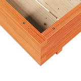 Garden Planter Wax Brown 100x100x26.5 cm Solid Wood Pine 847320