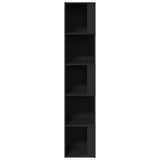 809045 Corner Cabinet Black 33x33x164,5 cm Engineered Wood