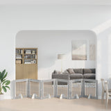 Foldable Dog Gate with Stands 6 pcs Grey Sonoma 482 cm 892088