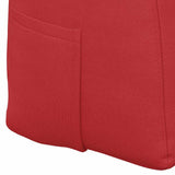 Back Pillow Red 200 x 24 x 50 cm Fabric 42014598