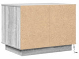 Bedside Cabinet 2 pcs Grey 50 x 34.5 x 50 cm Engineered wood 869589
