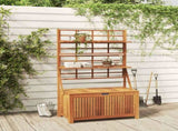 Storage Box with Trellis 99x55x160 cm Solid Acacia Wood 311881