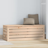 Storage Box 89x36.5x33 cm Solid Wood Pine 823619