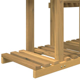 Plant Stand White 123 x 25 x 78.5 cm Solid Acacia Wood 903101
