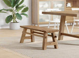Bench Natural 100 x 29 x 43.5 cm Solid Teak Wood 42007498