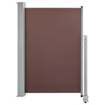 Patio Retractable Side Awning 120x300 cm Brown 48343